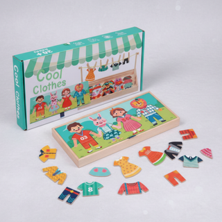 Juego Vestimenta Rompecabezas Montessori