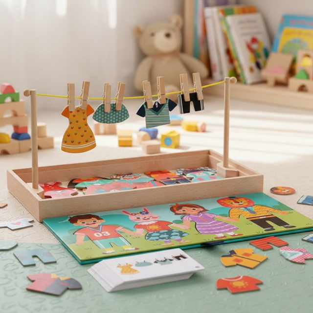 Juego Vestimenta Rompecabezas Montessori