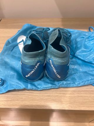 Nike Phantom Luna Botas Fútbol Azul