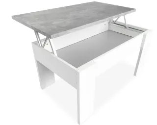 Mesa de centro elevable de madera