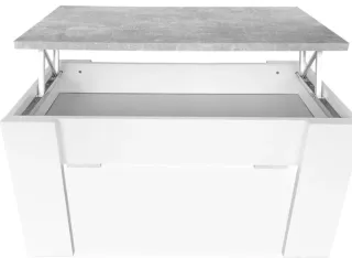 Mesa de centro elevable de madera