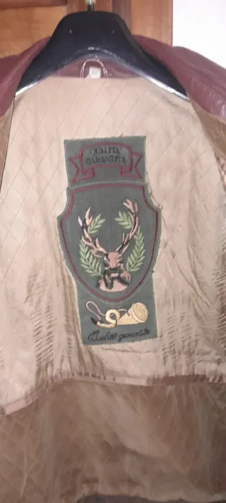 Giacca Vera Pelle Vintage Beige/Marrone