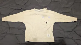 Maglioncino bimbo orsetto beige