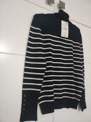 Jersey marinero Zara rayas talla L