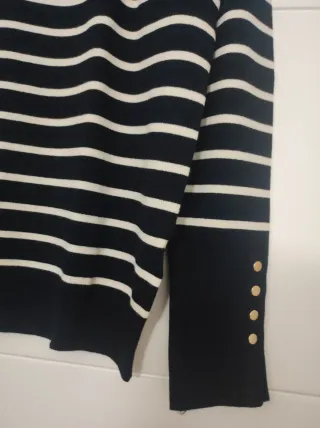 Jersey marinero Zara rayas talla L
