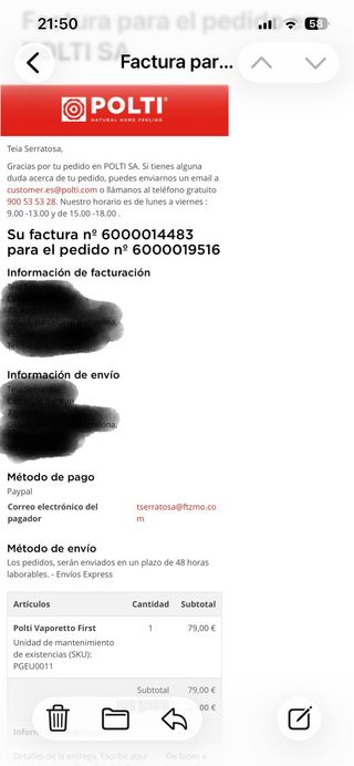 Polti Vaporetto First - Limpieza a vapor