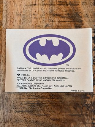 Batman: The Video Game - Game Boy (Spaco)