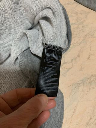 Felpa grigia con cappuccio e zip per uomo DMax