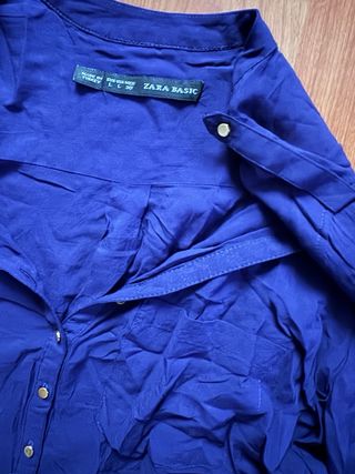 Blusa Zara Mujer Azul