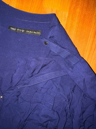 Blusa Zara Mujer Azul
