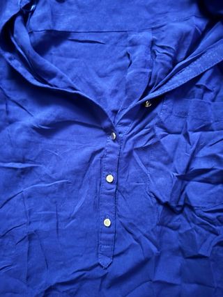 Blusa Zara Mujer Azul