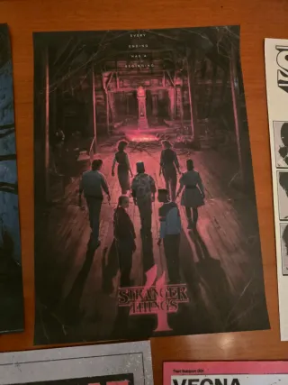 Set di 11 Poster di Stranger Things
