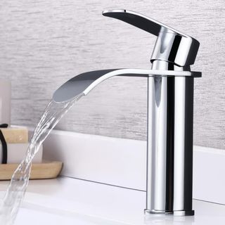 Rubinetto cascata ARCORA bagno argento