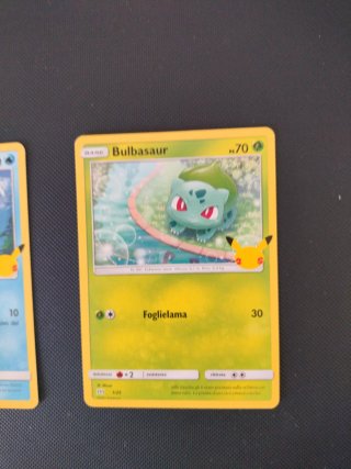 Carte Pokémon Bulbasaur, Squirtle, Charmander 25th