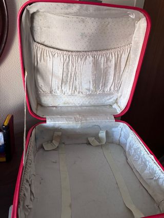 Conjunto maletas vintage rojas