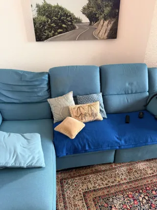 Divano angolare tessuto