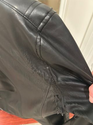 Cazadora Zara Hombre Polipiel Negra Talla M