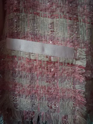 Chaqueta Simorra Tweed Rosa y Blanca