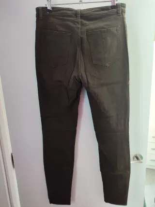 Jeans Skinny Elásticos Verdes