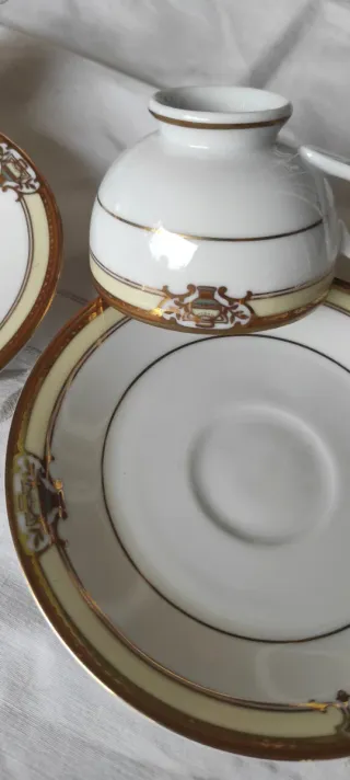 2 Tazze Porcellana Tedesca Oro