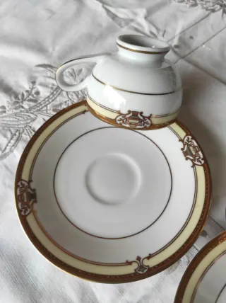 2 Tazze Porcellana Tedesca Oro