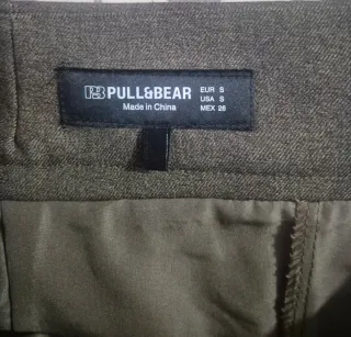 Pull&Bear gonna pantaloni corta tg S grigio
