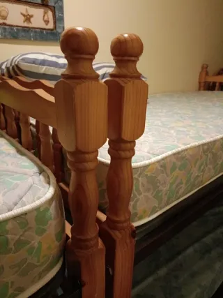 Literas de madera de pino