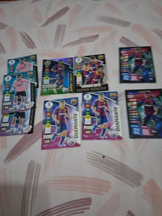 Lote cromos fútbol Pedri Ansu Fati antiguos