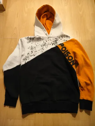 Felpa con cappuccio e stampa