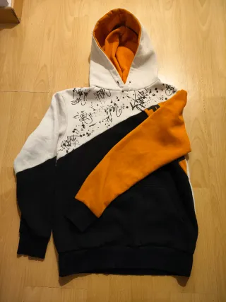 Felpa con cappuccio e stampa