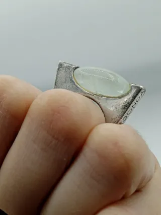 Anello Pianegonda Argento 925 Pietra Verde