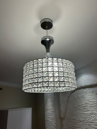 Lámpara de techo colgante de cristal