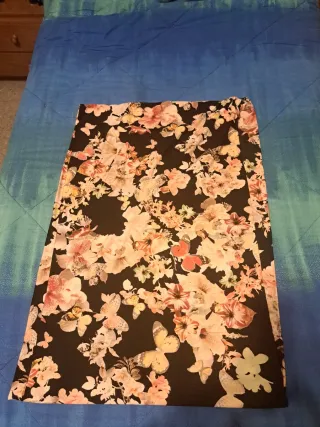 Sciarpa ad anello viscosa fantasia floreale