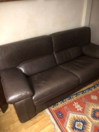 Divano in Pelle Marrone