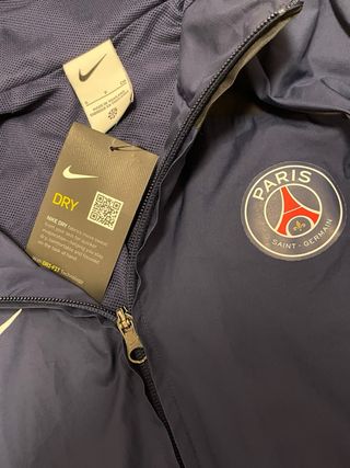 Cortavientos Nike PSG Azul y Negro