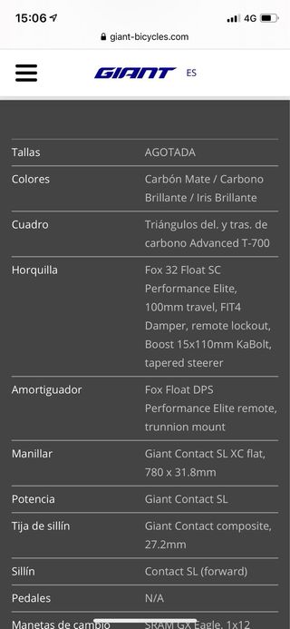 Giant Anthem Advanced PRO1 29 2019