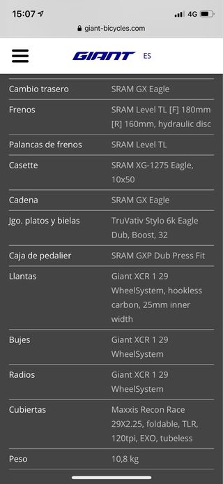 Giant Anthem Advanced PRO1 29 2019