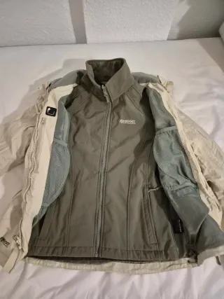 Chaqueta Nexxt Performance Mujer Beige/Verde