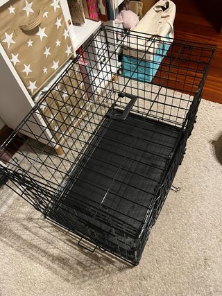 Jaula Outech Metal para Perros Negra plegable