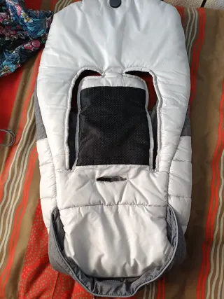 Saco Inglesina Gris y Blanco