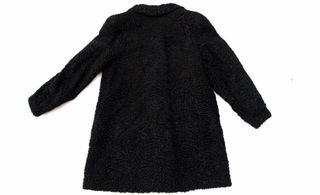 Chaquetón juvenil negro de astracán