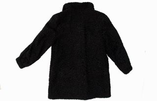 Chaquetón juvenil negro de astracán