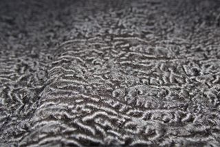 Chaquetón juvenil negro de astracán