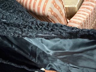 Chaquetón juvenil negro de astracán