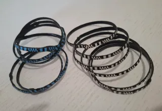 Set bracciali rigidi geometrici