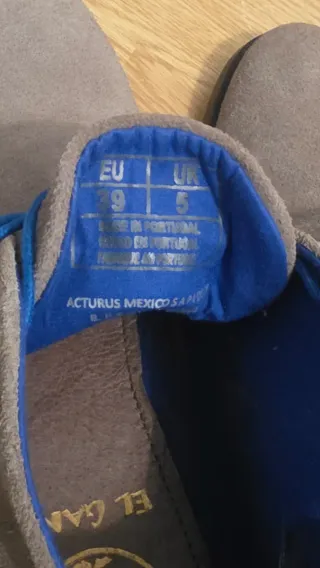 Botines El Ganso Suede Azul y Gris