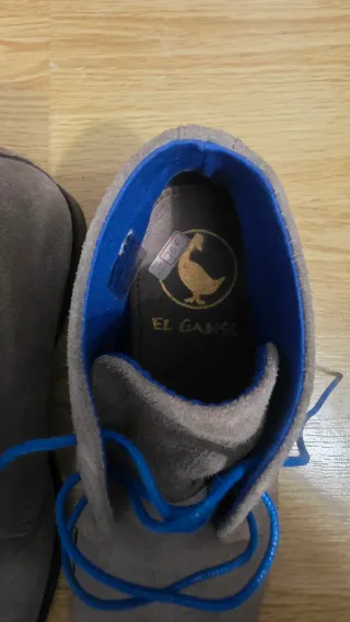 Botines El Ganso Suede Azul y Gris