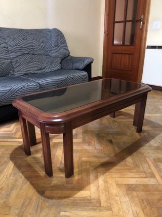 Conjunto comedor vintage mesa,4 sillas y mesa baja
