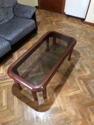 Conjunto comedor vintage mesa,4 sillas y mesa baja