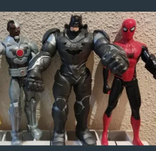Lote 3 Figuras acción Superhéroes Marvel DC GRANDE